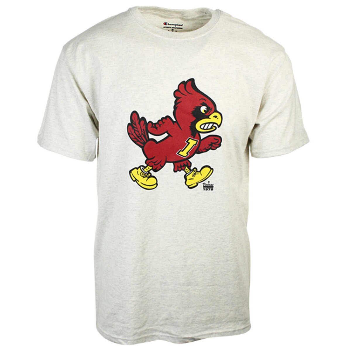 Champion® Walking Cy Oatmeal T-Shirt front